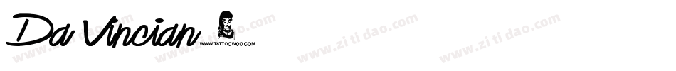 Da Vincian字体转换